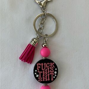 Handmade Silicone Beaded Keychain
